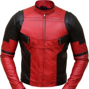 Deadpool Wade Wilson Distressed Biker Leather Jacket
