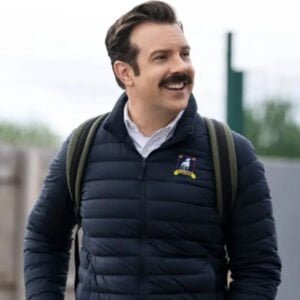 Jason Sudeikis Ted Lasso 2023 Black Puffer Jacket