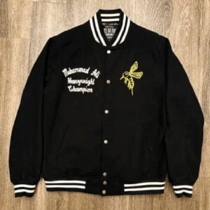 Muhammad Ali Classic Black Varsity Jacket