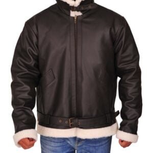 Rocky IV Sylvester Stallone Black Leather Jacket