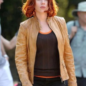 Scarlett Johansson The Avengers Movie Leather Jacket