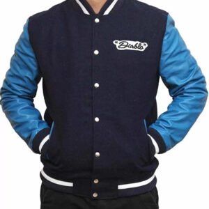 Suicide Squad El Diablo Blue Varsity Jacket