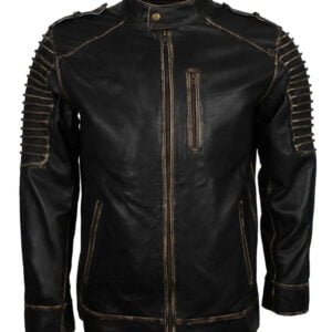 Suicide Squad Joker Biker Black Leather Jacket