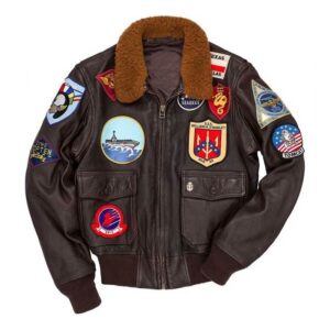 Top Gun Tom Cruise G1 Flight Brown Leather Jacket