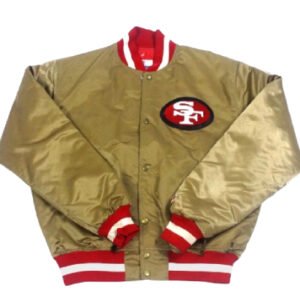 Vintage San Francisco 49ers Gold Satin Jacket