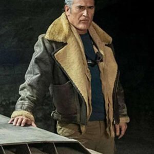Ash vs Evil Dead Bruce Campbell Shearling Brown Jacket