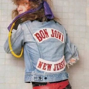 Bon Jovi New Jersey Vintage 90s Blue Denim Jacket