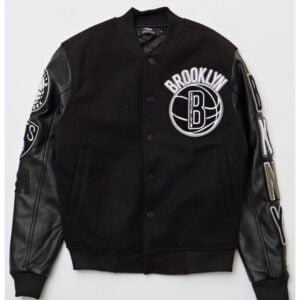 Brooklyn Nets Pro Standard Black Leather Jacket