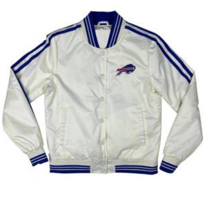 Buffalo Bills Starter Blue And White Bomber Jacket