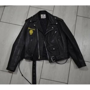Megadeth Rust In Peace Black Leather Jacket