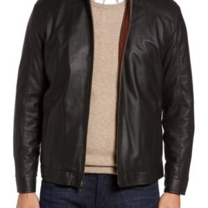 Mens Remy Fashion Black Leather Jacket