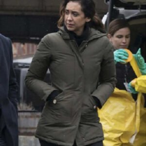 Mozhan Marnò TV Series The Blacklist Samar Navabi Green Hooded Jacket