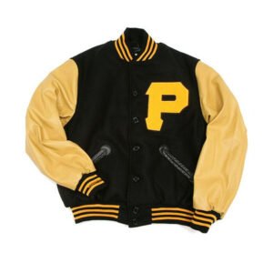 Pittsburgh Pirates Baseball Black And Yellow Bomber Leather Jacket