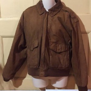 Rock Creek Old Brown Leather Bomber Jacket