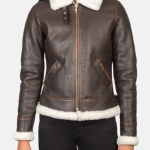 Sherilyn B-3 Brown Leather Jacket