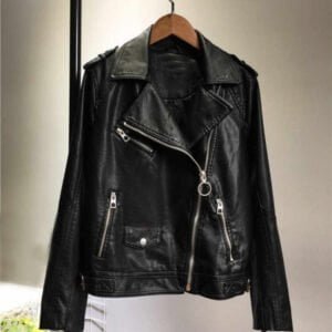 Short Pink Panther Leather Jacket