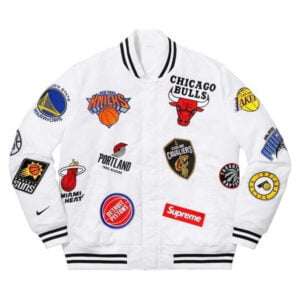 Supreme Nike NBA Teams Warm-up White Jacket