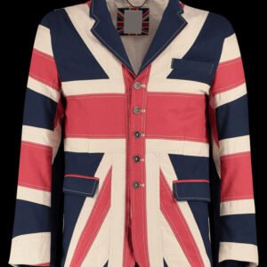 Union Flag In X Design Cotton Jacket