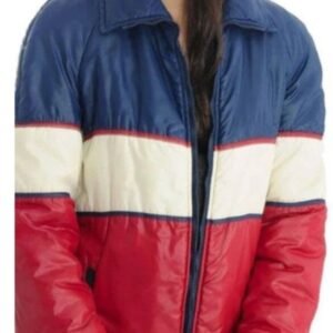 Vintage 70s Unisex Tricolor Puffer Jacket