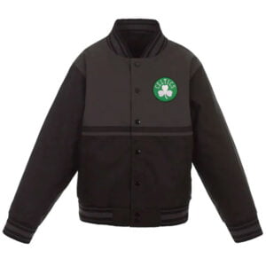 Boston Celtics Charcoal Poly-Twill Jacket