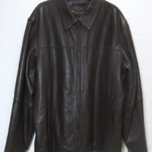 Claiborne Lambskin Black Leather Jacket