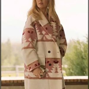 Kelly Reilly Yellowstone S05 Beth Dutton Pink Coat