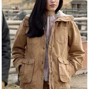 Kelsey Asbille Yellowstone Monica Dutton Brown Jacket