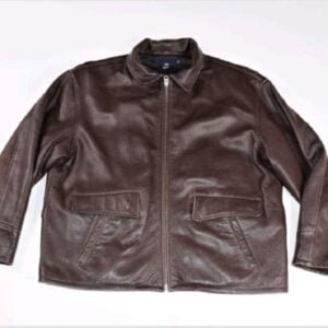 Mens Polo Ralph Lauren Sport Brown Leather Jacket