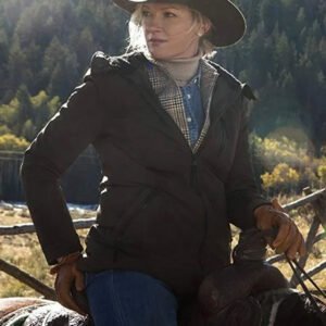 Yellowstone Evelyn Dutton Brown Cotton Jacket