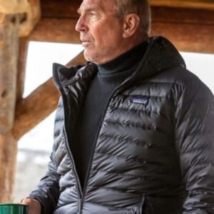 Yellowstone John Dutton Black Puffer Jacket