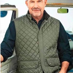 Yellowstone John Dutton Green Quilted Vest