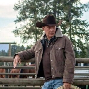 Yellowstone Kevin Costner Brown Corduroy Jacket