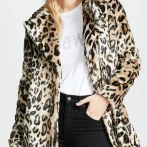 Yellowstone S02 Beth Dutton Cheetah Print Fur Coat