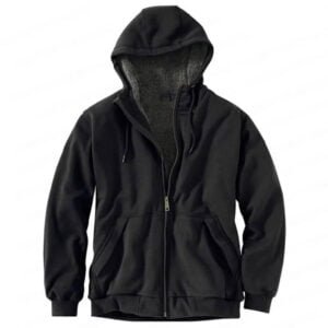 Yellowstone S04 Luke Grimes Black Shearling Hoodie
