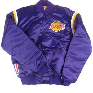 80s Los Angeles Lakers NAB Bomber Satin Jacket