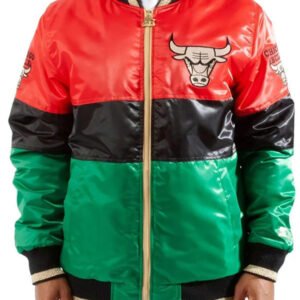 Chicago Bulls 75th Anniversary Color Block Satin Jacket