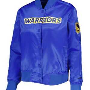 Golden State Warriors Classics Royal Satin Jacket