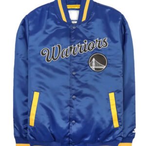 Golden State Warriors Exclusive Blue And Black Satin Jacket