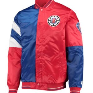 Los Angeles Clippers 75th Anniversary Color Block Satin Jacket