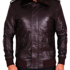 R J Macready Brown Leather Jacket