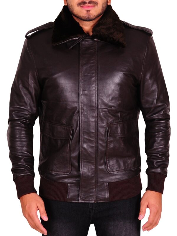 R J Macready Brown Leather Jacket