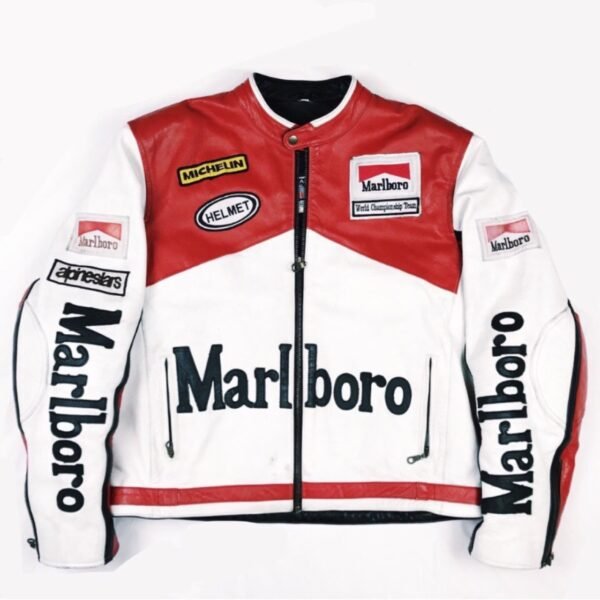 Vintage Marlboro Racing Leather Jacket