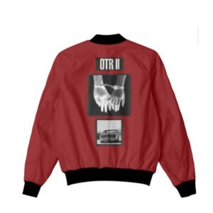 Beyonce And Jay Z Otr 2 Tour Red Bomber Jacket
