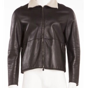 Hermes Mens Brown Leather Jacket