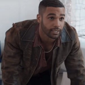 Lucien Laviscount Trust 2021 Ansgar Brown Leather Jacket