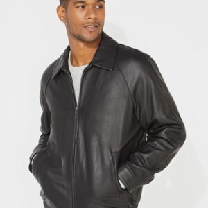 Nautica Black Leather Jacket