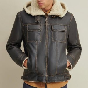 WILSONS LEATHER Emmett Classic Black Leather Bomber Jacket
