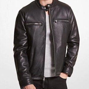 Black Michael Kors Leather Jacket