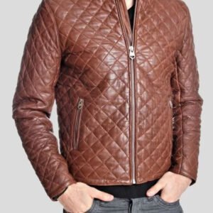 Mens Diamond Quilted Jacket