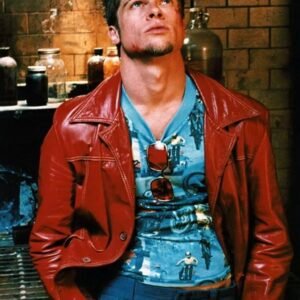 Tyler Durden Fight Club Brad Pitt Leather Jacket